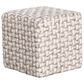 Surya Cordoba Pouf in Cream and Light Brown, , large