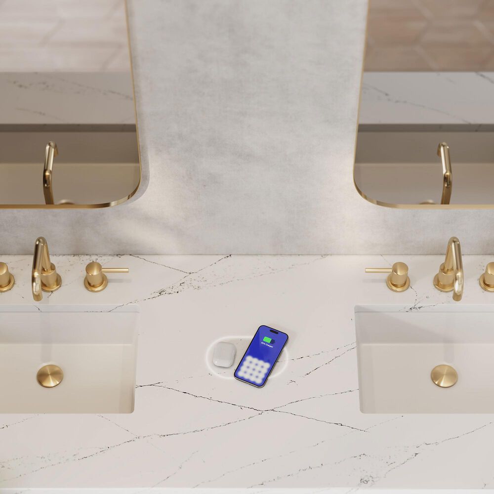 James Martin Vanities Marigot 72" Double Bathroom Vanity in Sunwashed Oak with 3 cm Ethereal Noctis Quartz Top, Rectangular Sinks and FreePower Wireless Charger, , large