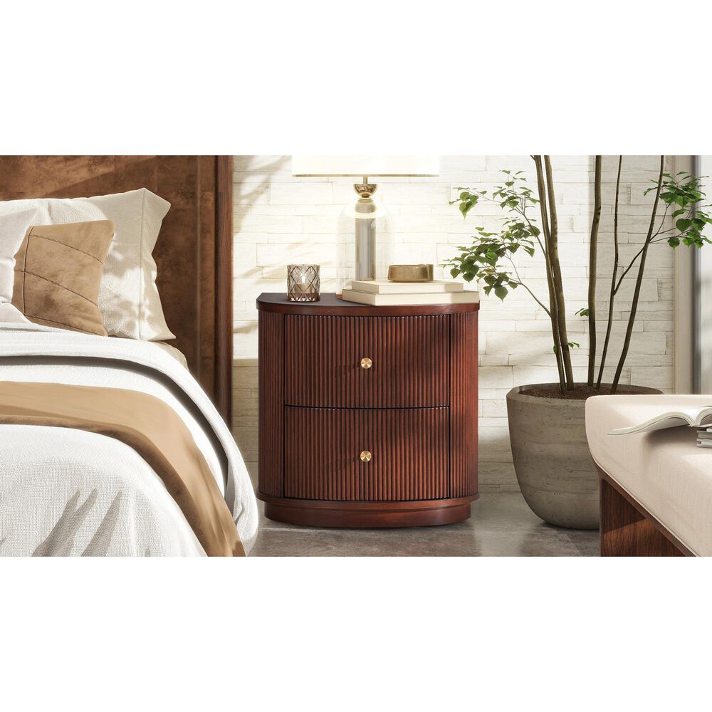 Jennifer Taylor Home Valentine Side Table in Dark Walnut, , large