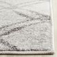 Safavieh Adirondack ADR105P-4SQ 4" x 4"  Silver/Charcoal Square Rug, , large