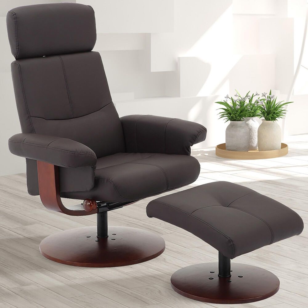 Tiddal Home Regina Manual Recliner in Brown, , large