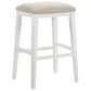 Armen Living Jane Bar Height Stool in White, , large