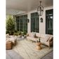Loloi Saylor Ivory and Pebble 6"3" x 9"2" Indoor/Outdoor Area Rug, , large