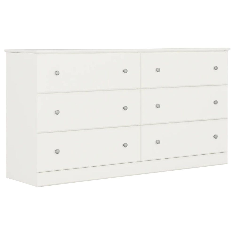 Lemoore Essential 6-Drawer Dresser in Rockport White, , large