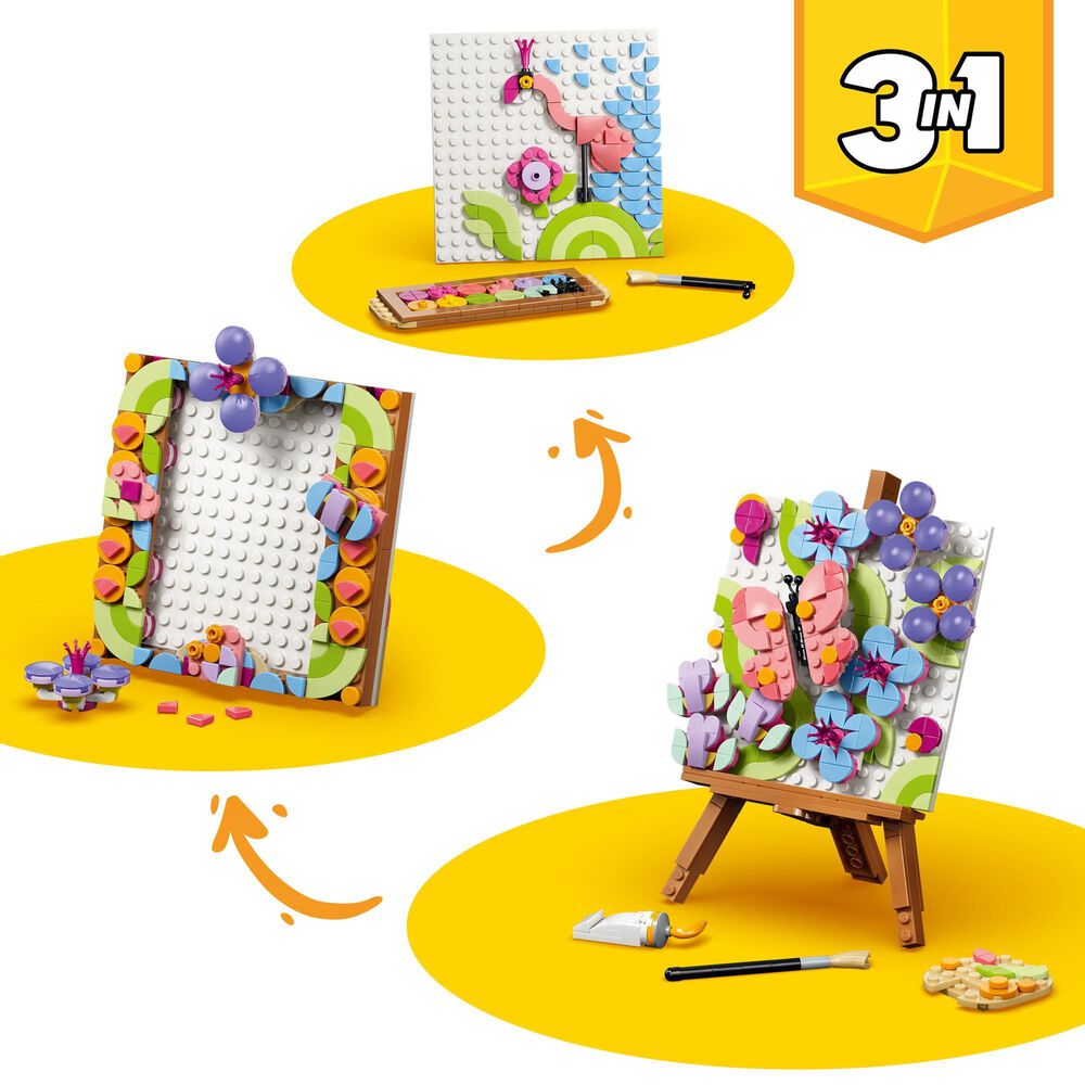 LEGO Creator Floral Art Decor Painting Building Set, , large