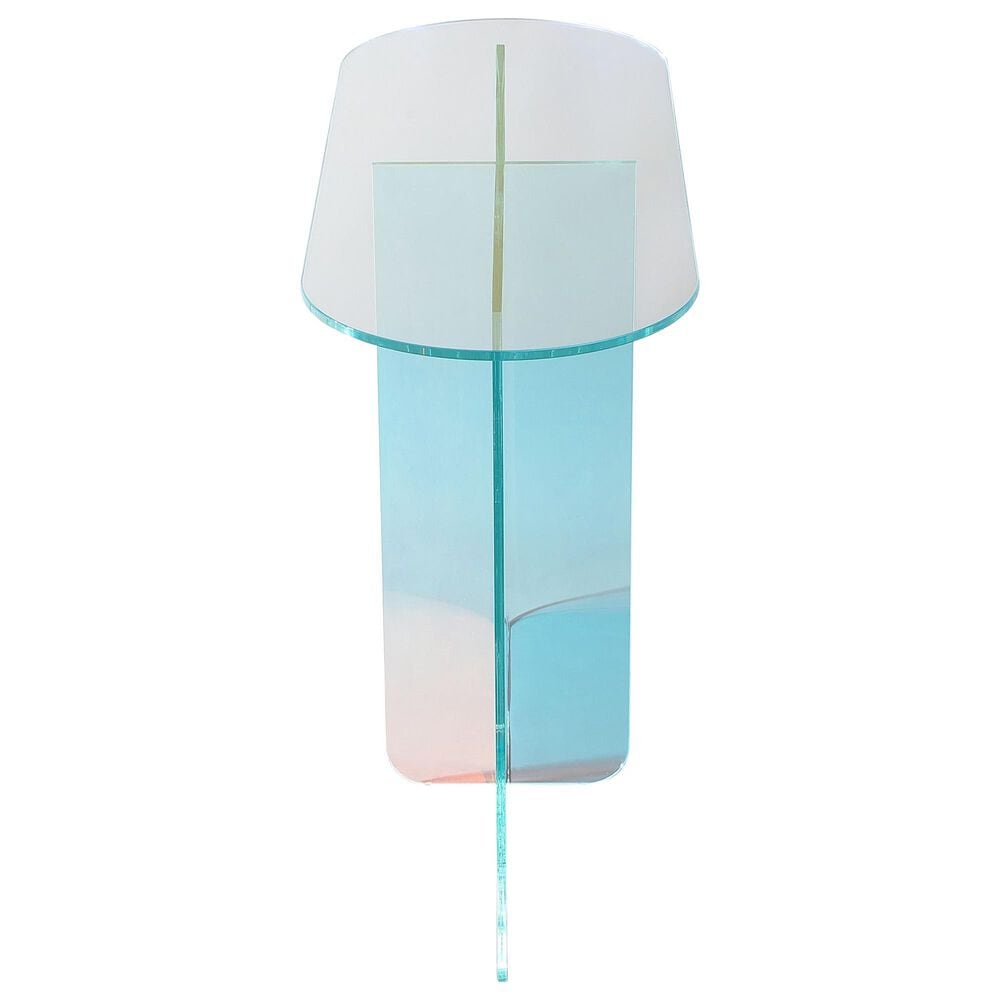 Urban Home Fomo Console Table in Iridescent Glass, , large