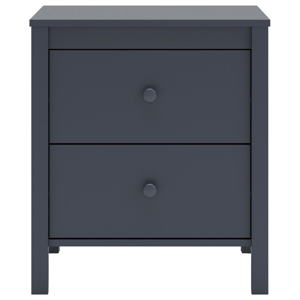 Ashley Simmenfort 2-Drawer Nightstand in Navy Blue, , large