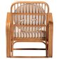 Baxton Studio Tiramisu Arm Chair with Light Honey Rattan in White, , large
