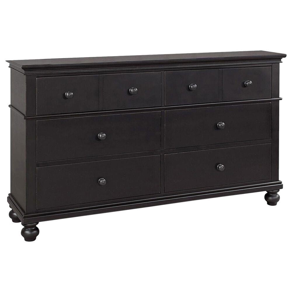 Riva Ridge Oxford 4 Piece California King Panel Bedroom Set in Black, , large