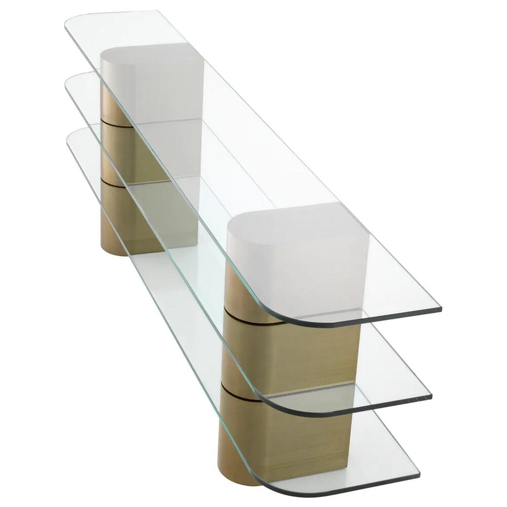 EICHHOLTZ Lunden Console Table in Brushed Brass, , large