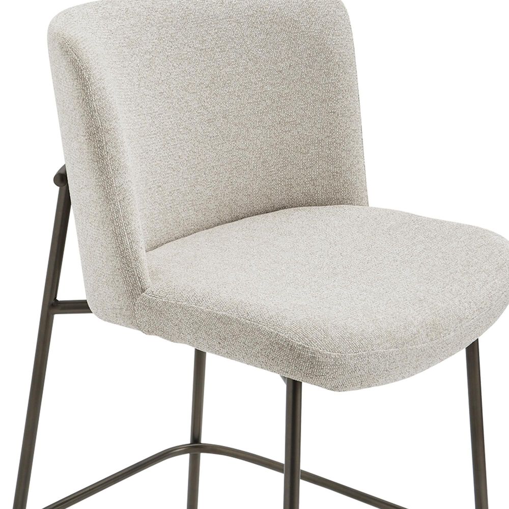 Moe's Home Collection Early Counter Stool with Beige Upholstery in Blackened Bronze, , large