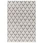 Surya Daffodil Geometric 9" x 12" Light Grey and Natural Area Rug, , large