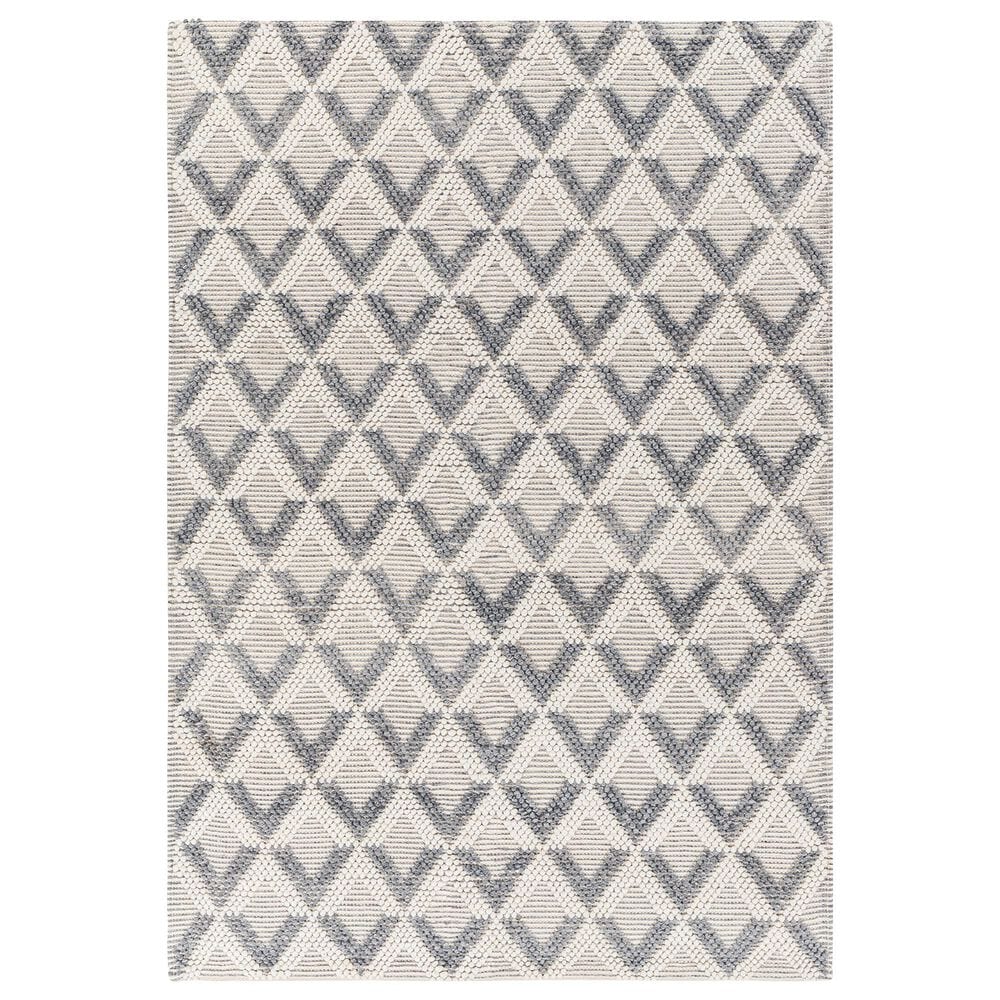 Surya Daffodil Geometric 9" x 12" Light Grey and Natural Area Rug, , large