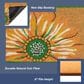 Trans-Ocean Import Natura Sunflower 2" x 3" Yellow, Orange, Green and White Door Mat, , large