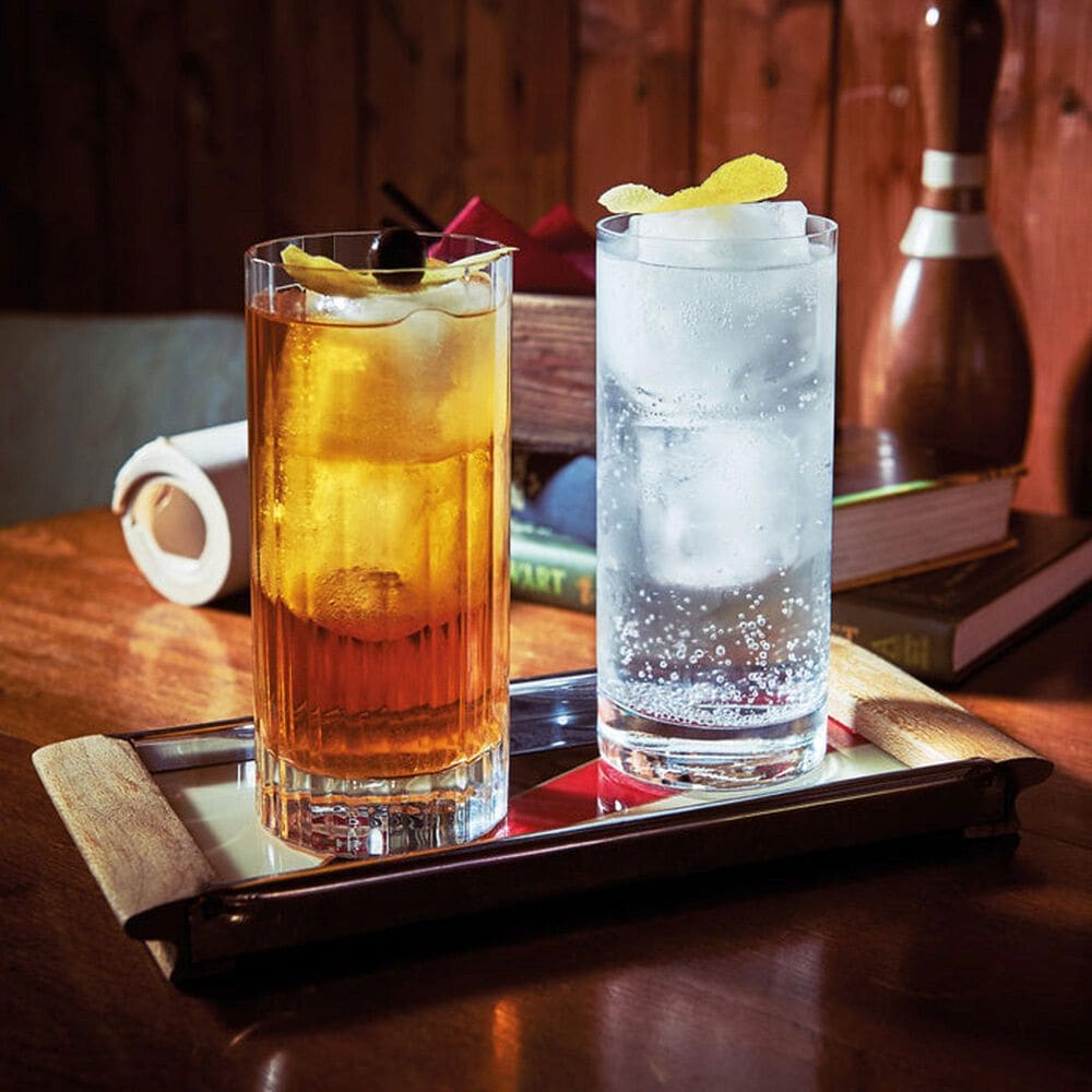 Bormioli Classico 16.25 Oz Italian Premium Highball Glasses in Clear &#40;Set of 4&#41;, , large