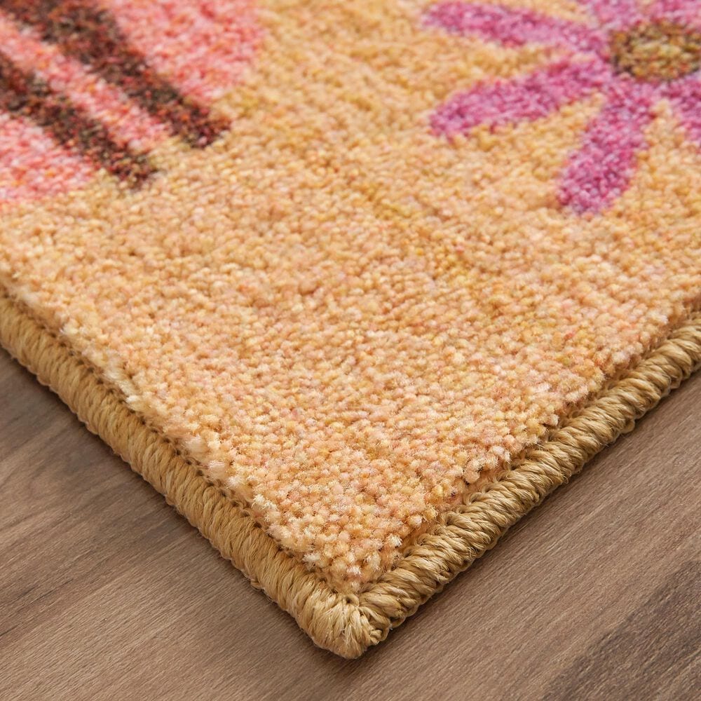 Karastan Prismatic 5&#39; x 8&#39; Blue, Green, Orange and Tan Kids Area Rug, , large