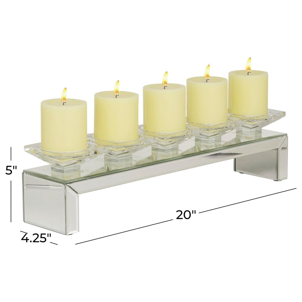 Maple and Jade Glam Candle Holder in Clear, , large