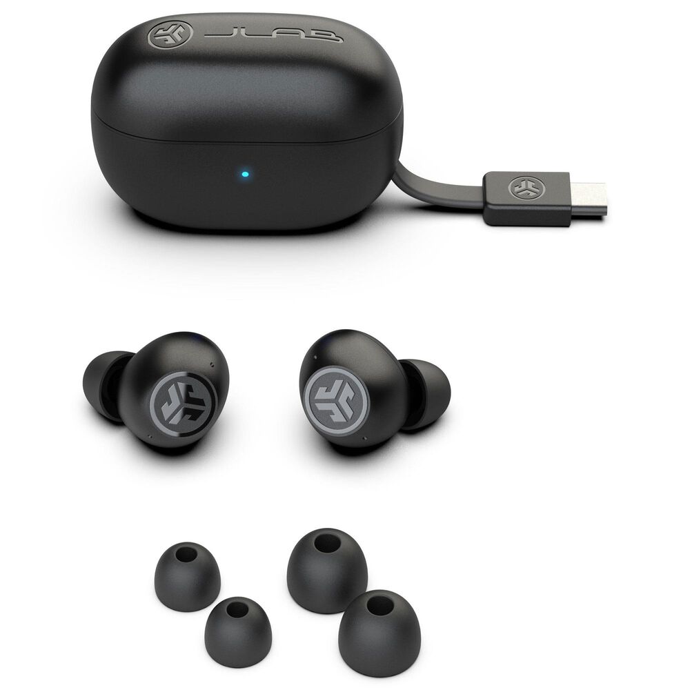 JLab Go Pop ANC True Wireless Earbuds in Black, , large