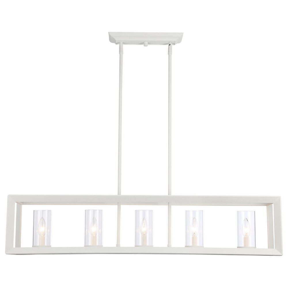 Golden Lighting Smyth 5-Light Linear Pendant in Natural White, , large