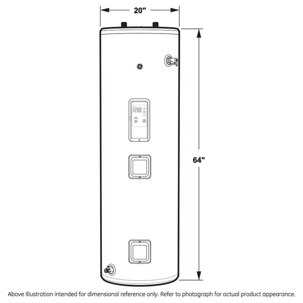 GE Appliances 40-Gallon Smart Tall Electric Water Heater with Anode Sensing in Gray, , large