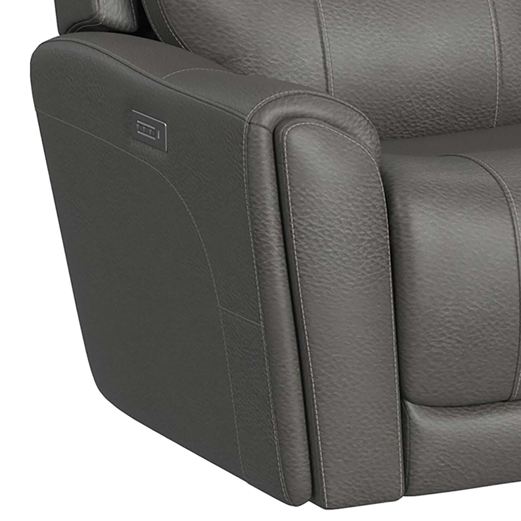 Flexsteel Carter Power Reclining Sofa with Console and Power