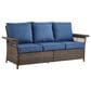 Sunwell Garden 5-Piece Patio Conversation Set with Swivel Chairs in Navy, , large