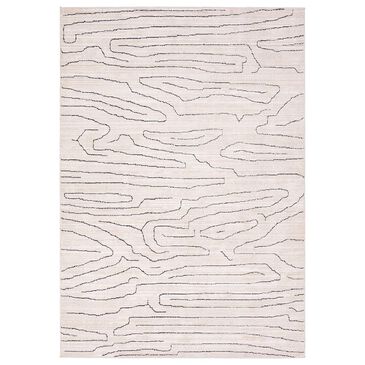 Jaipur Eva Newlyn 6" x 9" Morganite, Oatmeal, French Oak, Coconut Cream and Licorice Area Rug, , large