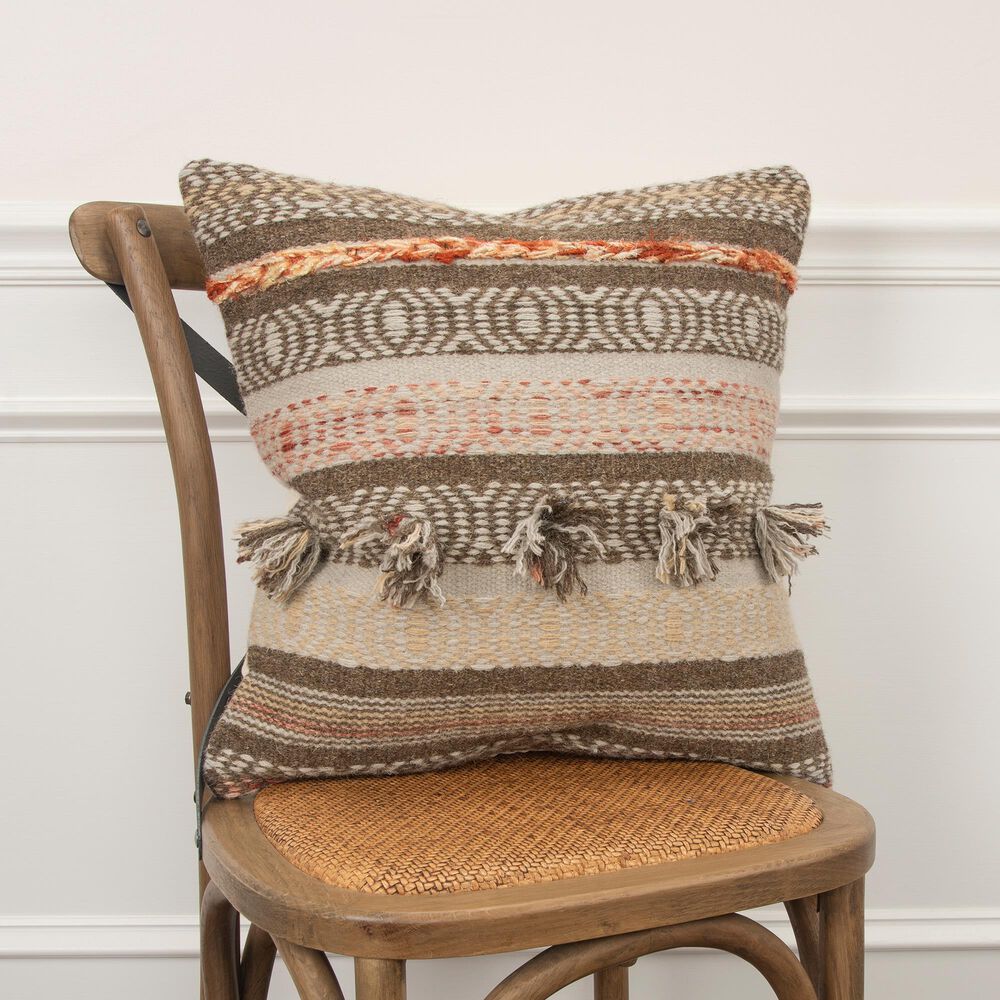 Rizzy Home Stripe 20" Pillow Cover in Natural, , large