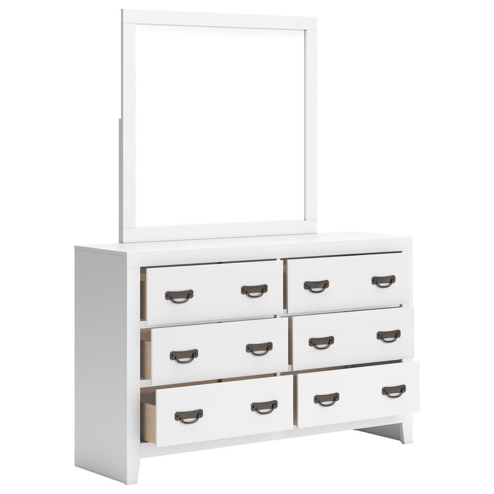 Ashley Binterglen 5-Piece Queen Panel Bedroom Set in White, , large