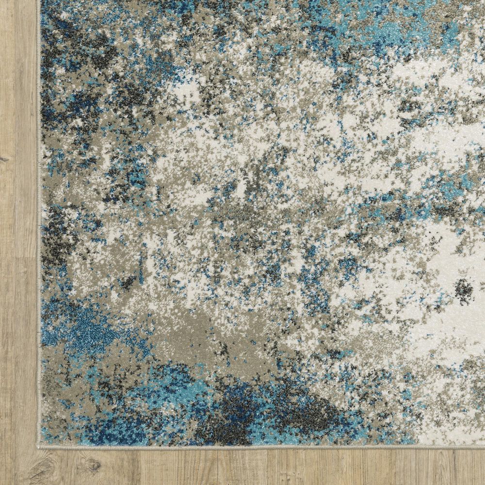 Oriental Weavers Venice Rimini 5&#39;3&quot; x 7&#39;3&quot; Blue and Beige Area Rug, , large