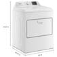 WHIRLPOOL 4.3 Cu. Ft. Top Load Agitator Washer and 7.0 Cu. Ft. Gas Front Load Dryer with Glass Lid Laundry Pair in White, , large