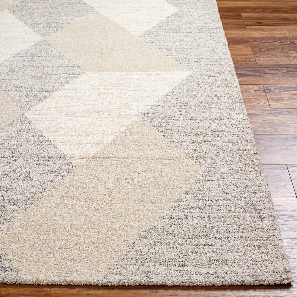 Surya Gavic 2&#39; x 3&#39; Medium Gray and Light Beige Area Rug, , large