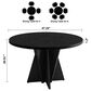 HOMLUX 47.2" Round Dining Table in Black - Table Only, , large