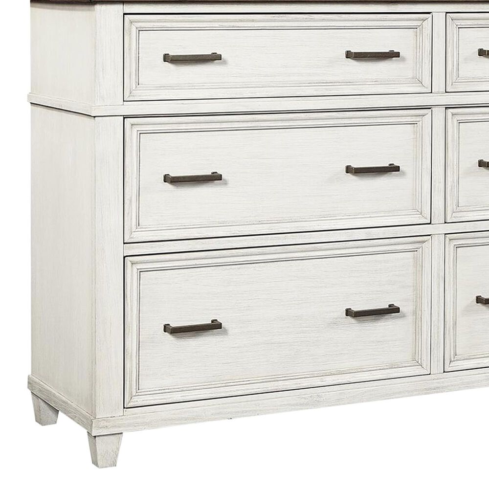 Riva Ridge Caraway 4-Piece King Bedroom Set in Aged Ivory and Brown, , large