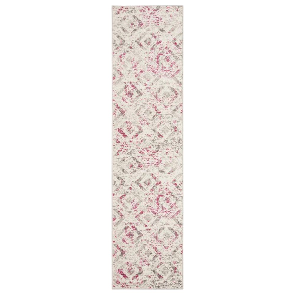 Safavieh Skyler SKY190F 2" x 8" Ivory and Pink Runner, , large