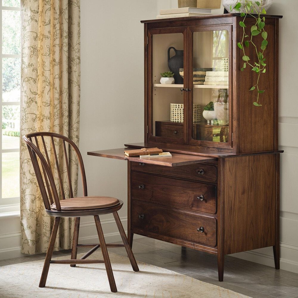 Stickley Furniture Hudson Valley Chest with Pullout Desk in Dark Roast, , large