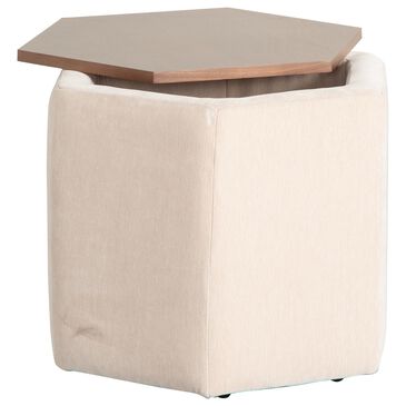 Jonathan Louis Hexel Storage Ottoman in Amici Sand, , large