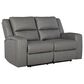 Ashley Brixworth Reclining Loveseat in Slate, , large
