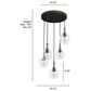 Hunter Maple Park 5-Light Cluster in Noble Bronze, , large