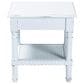 Baxton Studio Jeanne End Table with 1-Shelf in White, , large