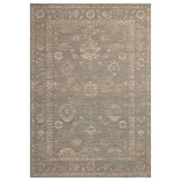 Loloi II Louisa 7"10" Round Lagoon and Ivory Area Rug, , large