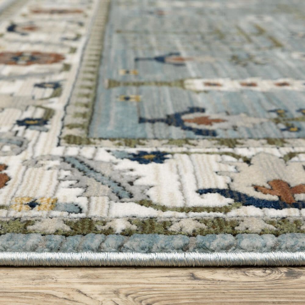 Oriental Weavers Keira KEI06 Blue and Green 6&#39;7&quot; x 9&#39;6&quot; Area Rug, , large