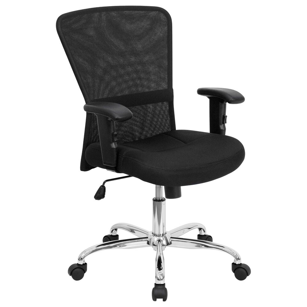 Flash Furniture Swivel Task Chair in Black, , large
