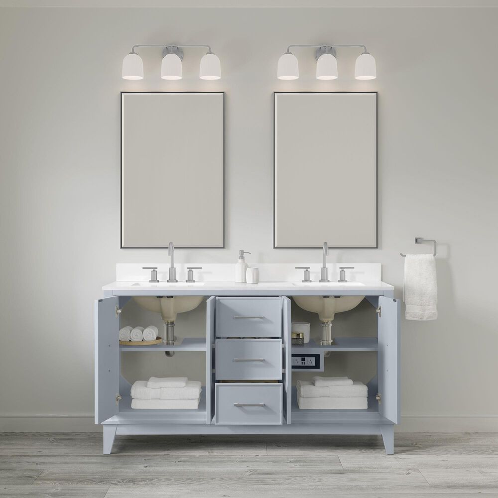 37B Fenwick 60" Double Bathroom Vanity in Soft Blue with Glossy White Composite Stone Top and Backsplash, , large
