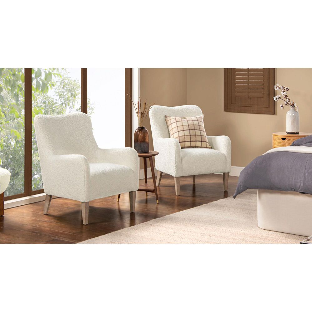 Jennifer Taylor Home Nimbus Accent Chair in Ivory White, , large