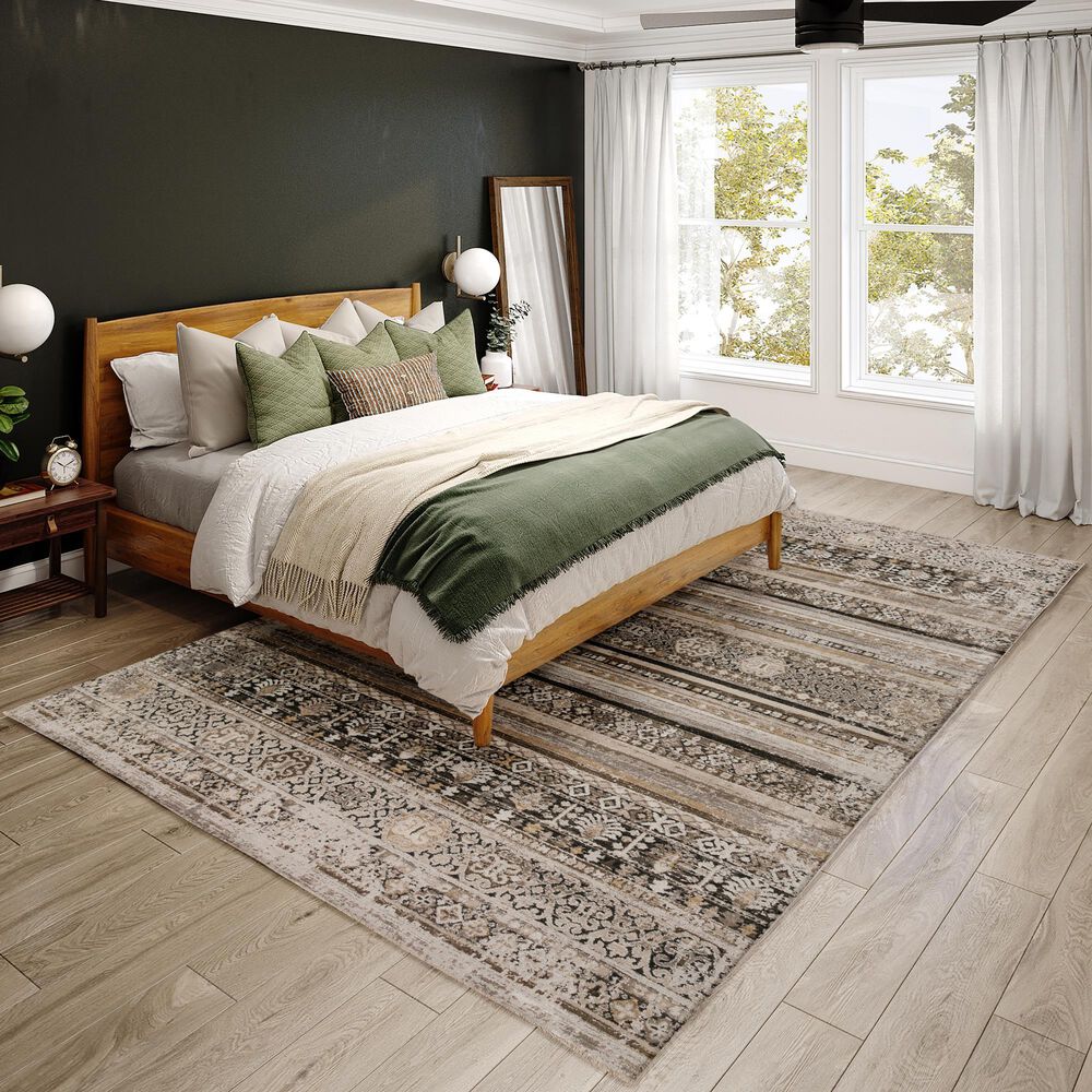 Dalyn Rug Company Antalya Striped 7&#39;10&quot; x 10&#39; Taupe Area Rug, , large