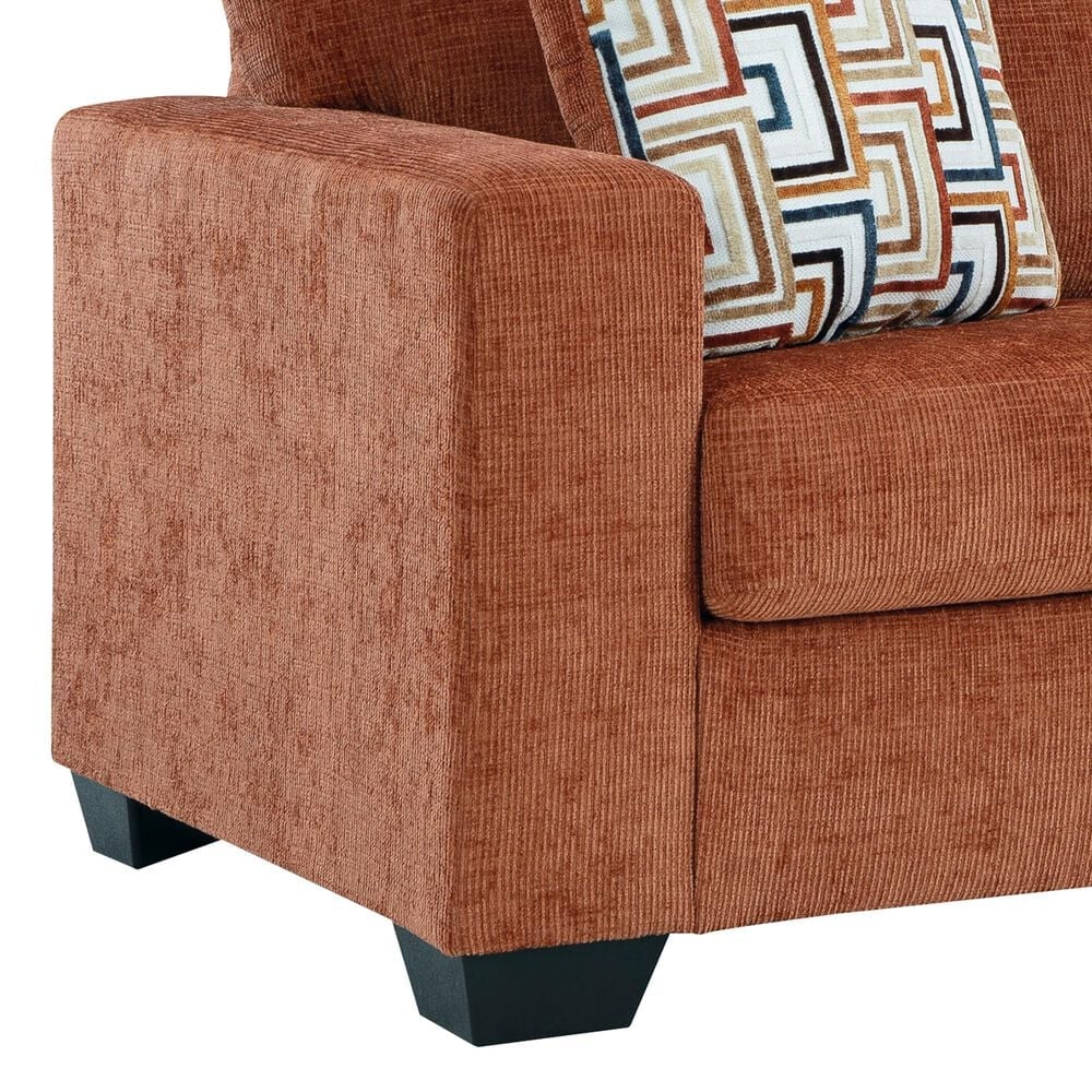 Ashley Aviemore Stationary Sofa and Loveseat Set in Spice, , large