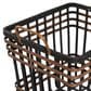 Maple and Jade Storage Basket with Handles in Matte Black and Brown (Set of 2), , large