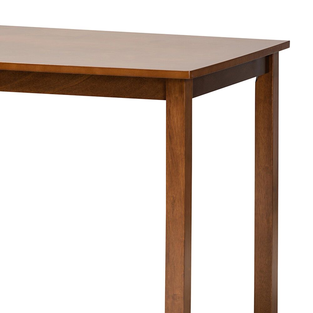 Baxton Studio Eveline Dining Table in Walnut Brown - Table Only, , large