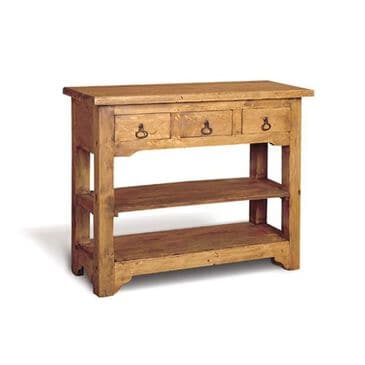 Santa Fe Rustic Marseille Sofa Table in Light Wax, , large
